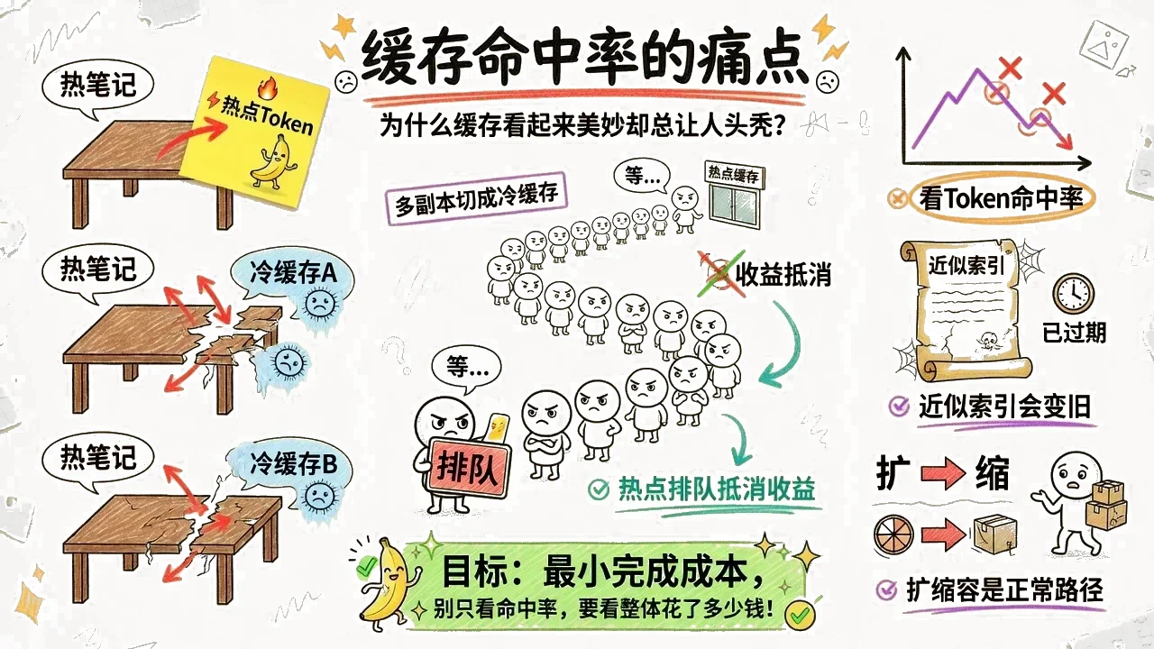 Token命中率、冷缓存切分和热点排队才是真正痛点